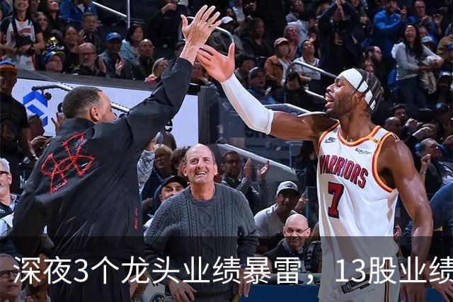 深夜3个龙头业绩暴雷，13股业绩大增，2个龙头增长超过10倍